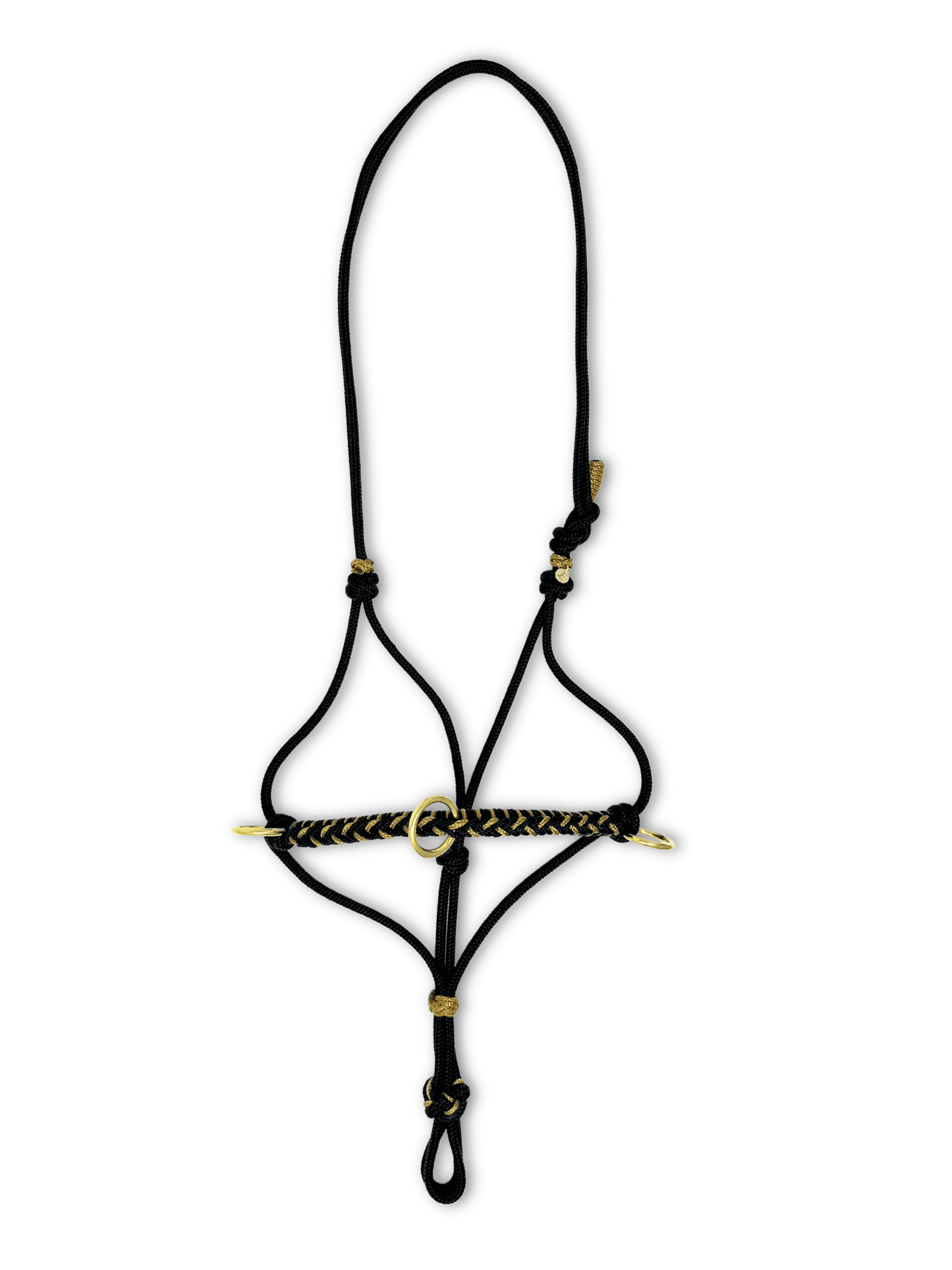 Onyx Gold Knotenhalfter – verstellbar